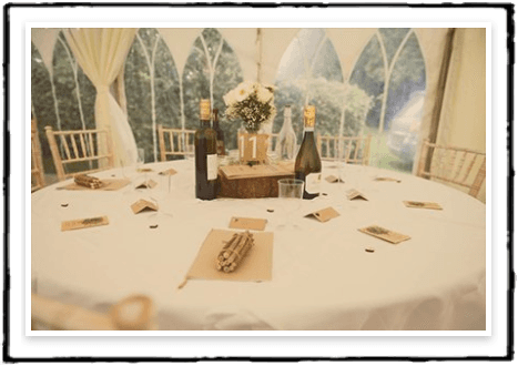 dining table set up